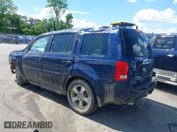 2013 Honda Pilot EX-L z VIN 5FNYF3H50DB037818, wystawiony jako IAAI lot #42201146 z przebiegiem 201 321 mil mil oraz . Historia ofert i sprzedaży dostępna na DreamBid. Obrazek 3.