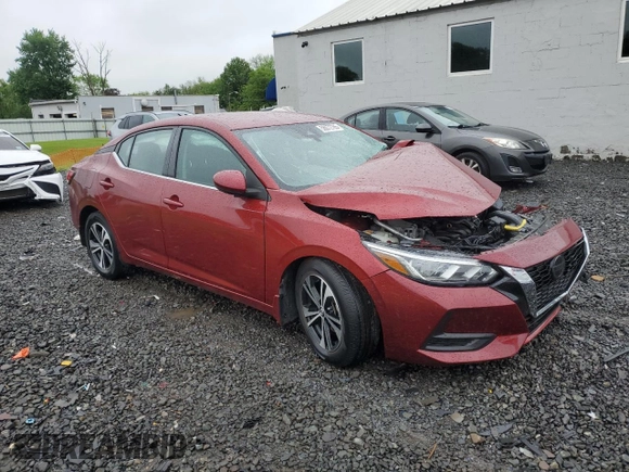 2020 Nissan Sentra SV z VIN 3N1AB8CV5LY306502, wystawiony jako Copart lot #56072765 z przebiegiem Nie podano mil oraz Szkoda całkowita • Salvage title. Historia ofert i sprzedaży dostępna na DreamBid. Obrazek 4.