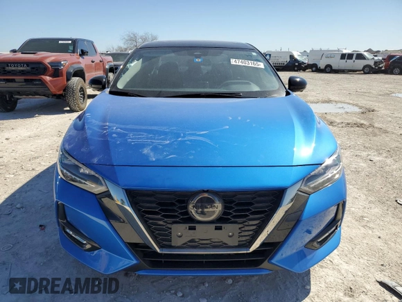 2023 Nissan Sentra SR with VIN 3N1AB8DV4PY303658, listed as a Copart auction lot 47403165 with 4,816 mi miles and Salvage Title. Bid and sale history available at carsss.com. Image 5.