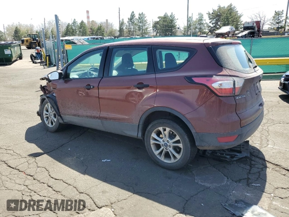 2018 Ford Escape S with VIN 1FMCU0F75JUC94927, listed as a Copart auction lot 52801365 with 81,683 mi miles and Salvage Title. Bid and sale history available at carsss.com. Image 2.