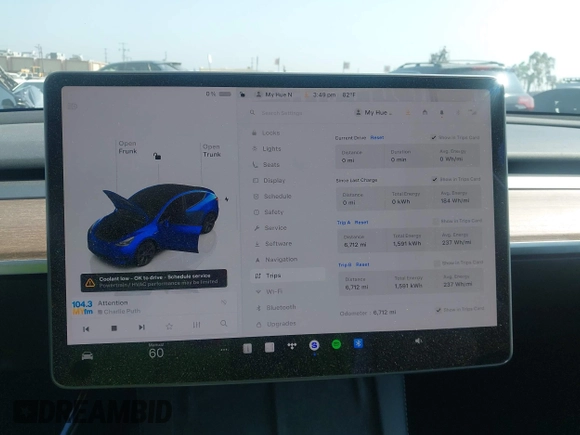 2024 Tesla Model Y с VIN 7SAYGDED2RF119770, выставлен на аукционе IAAI как лот 42462600 с пробегом 6 712 миль миль и . История ставок и продаж доступна на DreamBid. Изображение 18.