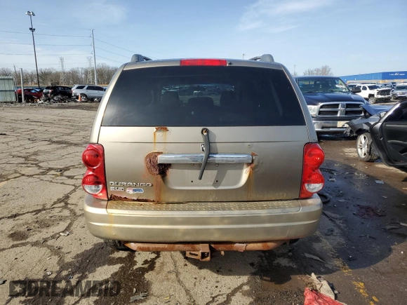 2006 Dodge Durango SLT with VIN 1D4HD48N06F187408, listed as a Copart auction lot 51671385 with 243,019 mi miles and Salvage title. Bid and sale history available at DreamBid. Image 6.