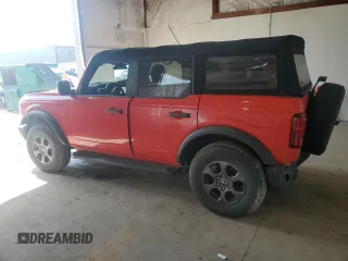 2021 Ford Bronco с VIN 1FMDE5BH5MLB06205, выставлен на аукционе Copart как лот 56503275 с пробегом 45 287 миль миль и Списание • Salvage title. История ставок и продаж доступна на DreamBid. Изображение 2.