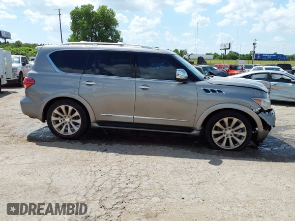 2013 Infiniti QX56 with VIN JN8AZ2NEXD9060450, listed as a IAAI auction lot 42388986 with 124,129 mi miles and . Bid and sale history available at DreamBid. Image 13.