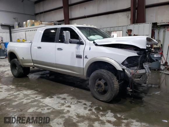 2010 Dodge Ram 3500 Laramie with VIN 3D73Y4HL7AG193326, listed as a Copart auction lot 87431914 with 301,272 mi miles and Salvage Title. Bid and sale history available at carsss.com. Image 4.