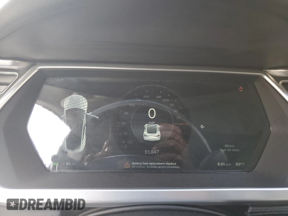 2013 Tesla Model S with VIN 5YJSA1AC8DFP10890, listed as a Copart auction lot 60735174 with 51,847 mi miles and Clean Title. Bid and sale history available at DreamBid. Image 9.