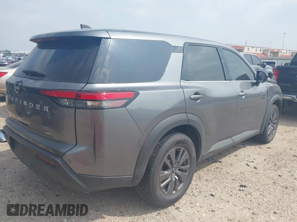 2023 Nissan Pathfinder S with VIN 5N1DR3AC0PC205758, listed as a IAAI auction lot 41796997 with 37,062 mi miles and . Bid and sale history available at DreamBid. Image 4.