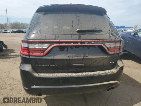 2025 Dodge Durango GT Plus with VIN 1C4RDJDG1SC533873, listed as a Copart auction lot 54651765 with 279 mi miles and Salvage title. Bid and sale history available at DreamBid. Image 6.