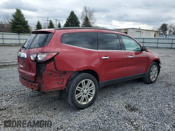 2013 Chevrolet Traverse LT with VIN 1GNKVGKD8DJ219833, listed as a Copart auction lot 53933915 with 137,094 mi miles and Salvage Title. Bid and sale history available at DreamBid. Image 3.