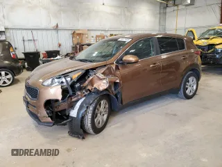 2017 Kia Sportage LX with VIN KNDPM3AC8H7235245, listed as a Copart auction lot 54477635 with 62,804 mi miles and Clean Title. Bid and sale history available at carsss.com. Image 1.