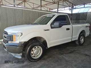 2018 Ford F-150 XL with VIN 1FTMF1EB2JFD61180, listed as a Copart auction lot 60848285 with 152,990 mi miles and Clean title. Bid and sale history available at DreamBid. Image 1.