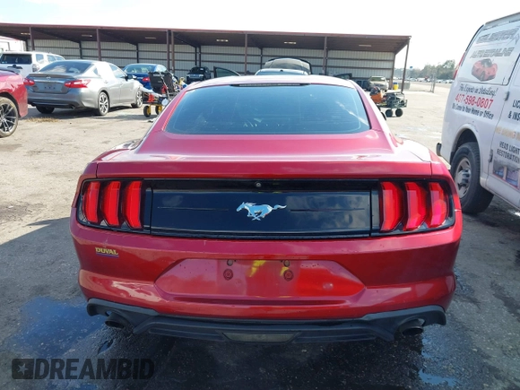 2018 Ford Mustang EcoBoost with VIN 1FA6P8TH7J5118689, listed as a IAAI auction lot 41635140 with 110,579 mi miles and . Bid and sale history available at carsss.com. Image 16.