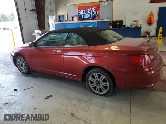 2008 Chrysler Sebring Limited with VIN 1C3LC65M88N137564, listed as a Copart auction lot 65899535 with 120,274 mi miles and Clean title. Bid and sale history available at DreamBid. Image 2.