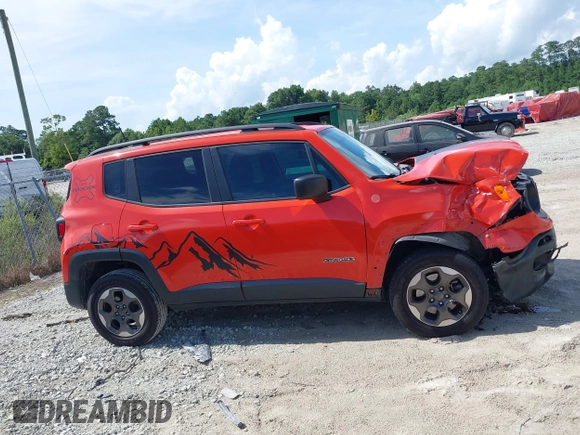 2017 Jeep Renegade Sport with VIN ZACCJAABXHPF61957, listed as a IAAI auction lot 42775922 with 124,571 mi miles and . Bid and sale history available at DreamBid. Image 13.