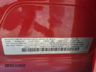 2009 Volkswagen Jetta SE z VIN 3VWRM71K09M133997, wystawiony jako Copart lot #59599095 z przebiegiem 196 722 mil mil oraz Szkoda całkowita • Salvage title. Historia ofert i sprzedaży dostępna na DreamBid. Obrazek 12.