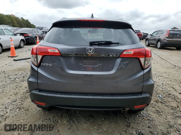 2021 Honda HR-V EX-L with VIN 3CZRU5H79MM729251, listed as a Copart auction lot 77986954 with 58,007 mi miles and Salvage Title. Bid and sale history available at carsss.com. Image 6.