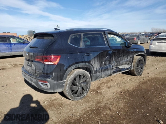 2024 Volkswagen Taos SE z VIN 3VVVX7B2XRM050831, wystawiony jako Copart lot #42519705 z przebiegiem 9 271 mil mil oraz Szkoda całkowita • Salvage title. Historia ofert i sprzedaży dostępna na DreamBid. Obrazek 3.