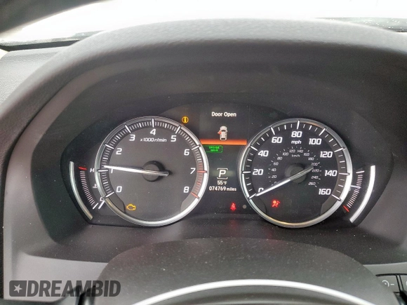 2014 Acura MDX with VIN 5FRYD3H20EB014356, listed as a Copart auction lot 45966615 with 74,769 mi miles and Salvage Title. Bid and sale history available at carsss.com. Image 9.