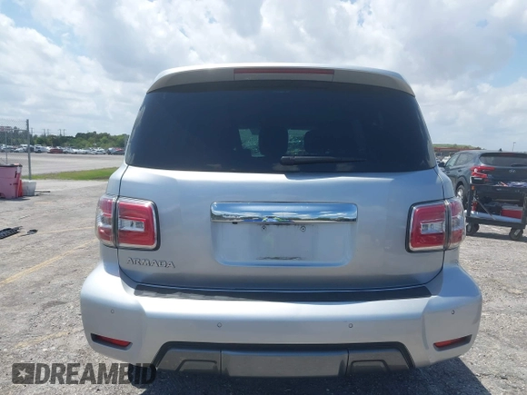 2019 Nissan Armada SL with VIN JN8AY2ND3K9085763, listed as a IAAI auction lot 41972072 with 109,555 mi miles. Bid and sale history available at carsss.com. Image 17.