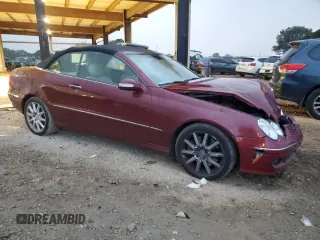 2007 Mercedes-Benz CLK 350 with VIN WDBTK56F17F217689, listed as a Copart auction lot 78733614 with 137,068 mi miles and Salvage Title. Bid and sale history available at DreamBid. Image 4.