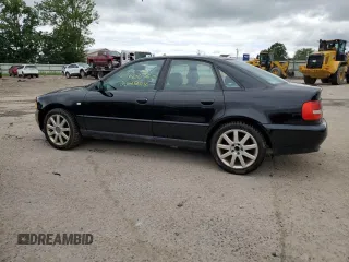 2001 Audi A4 with VIN WAUDC68D31A138398, listed as a Copart auction lot 63600565 with 224,204 mi miles and Salvage title. Bid and sale history available at DreamBid. Image 2.