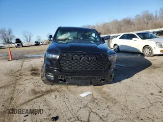 2025 Ram 1500 Big Horn with VIN 1C6SRFFP6SN523235, listed as a Copart auction lot 47814315 with 7,720 mi miles and Salvage Title. Bid and sale history available at carsss.com. Image 5.