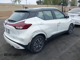 2023 Nissan Kicks SV with VIN 3N1CP5CV9PL483632, listed as a IAAI auction lot 42104642 with 9,964 mi miles. Bid and sale history available at carsss.com. Image 4.