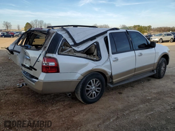2013 Ford Expedition Max XLT with VIN 1FMJK1H52DEF46663, listed as a Copart auction lot 46062435 with 153,675 mi miles and Salvage title. Bid and sale history available at DreamBid. Image 3.