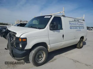 2011 Ford Econoline Cargo Commercial with VIN 1FTNE1EW9BDA90254, listed as a Copart auction lot 41644605 with Not Provided miles and Salvage Title. Bid and sale history available at carsss.com. Image 1.
