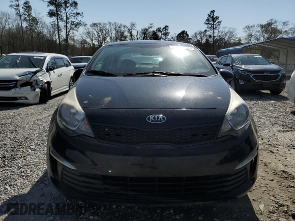 2017 Kia Rio LX with VIN KNADM4A31H6061904, listed as a Copart auction lot 49607505 with 95,385 mi miles and Salvage Title. Bid and sale history available at carsss.com. Image 5.