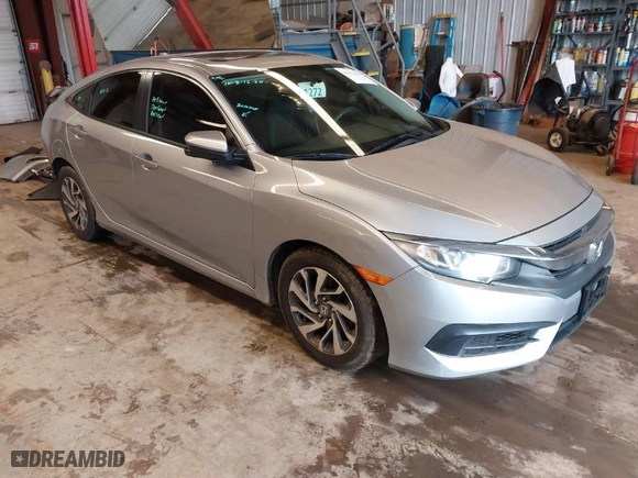 2018 Honda Civic Sedan EX with VIN 2HGFC2F76JH533471, listed as a IAAI auction lot 41931463 with 134,124 mi miles. Bid and sale history available at carsss.com. Image 1.