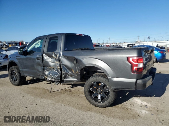 2019 Ford F-150 XL with VIN 1FTEX1EP1KKE22881, listed as a Copart auction lot 45046475 with 62,579 mi miles and Salvage Title. Bid and sale history available at carsss.com. Image 2.