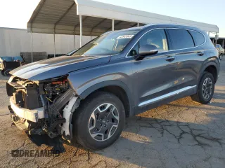 2022 Hyundai Santa Fe Hybrid Blue with VIN KM8S2DA19NU058959, listed as a Copart auction lot 42845945 with 58,249 mi miles and Salvage Title. Bid and sale history available at carsss.com. Image 1.