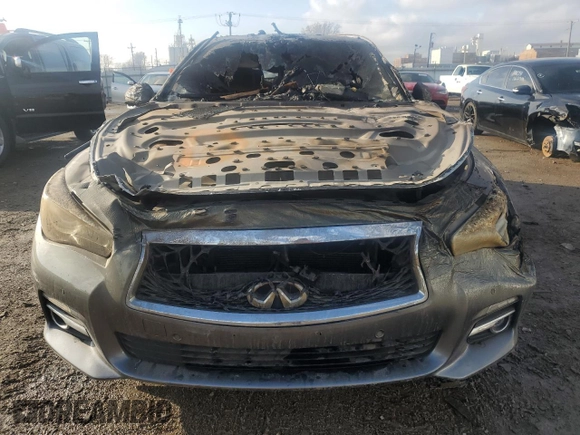 2017 Infiniti Q50 Premium with VIN JN1EV7ARXHM831042, listed as a Copart auction lot 55333025 with Not Provided miles and Clean Title. Bid and sale history available at DreamBid. Image 5.