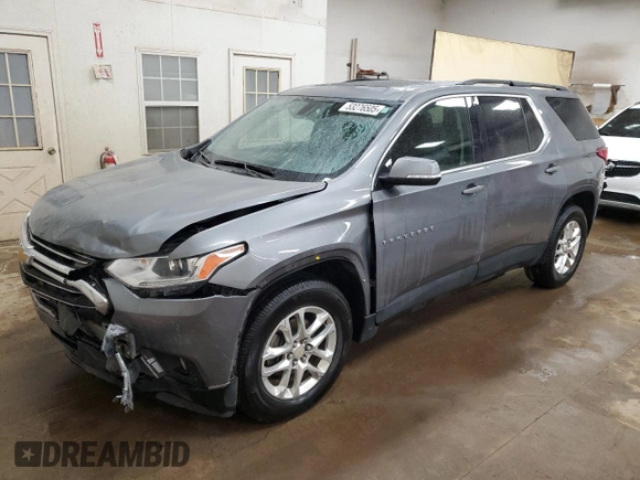 2019 Chevrolet Traverse LT Cloth with VIN 1GNEVGKW0KJ313460, listed as a Copart auction lot 53276505 with 77,087 mi miles and Clean Title. Bid and sale history available at carsss.com. Image 1.
