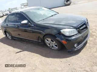 2009 Mercedes-Benz C-Class 3.0L Sport with VIN WDDGF81XX9R081854, listed as a IAAI auction lot 42054831 with 128,831 mi miles. Bid and sale history available at carsss.com. Image 1.