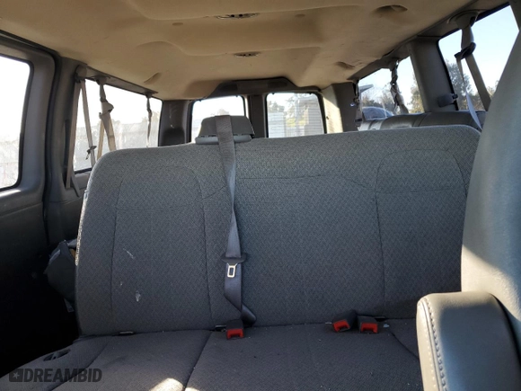 2012 Chevrolet Express Passenger 1LT with VIN 1GAZG1FA6C1128811, listed as a Copart auction lot 89376155 with 165,888 mi miles and Salvage Title. Bid and sale history available at carsss.com. Image 10.