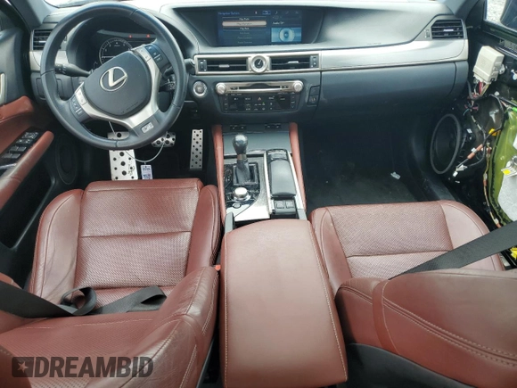 2015 Lexus GS 350 with VIN JTHBE1BL3FA003693, listed as a Copart auction lot 59489225 with 58,677 mi miles and Salvage title. Bid and sale history available at DreamBid. Image 8.