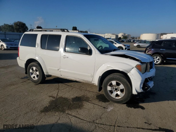 2007 Nissan Pathfinder S with VIN 5N1AR18U17C619038, listed as a Copart auction lot 88692135 with 219,018 mi miles and Salvage Title. Bid and sale history available at carsss.com. Image 4.