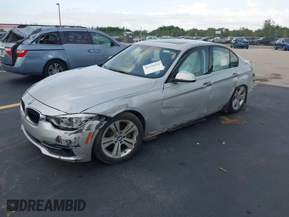 2017 BMW 3 Series 330i with VIN WBA8B9G36HNU53374, listed as a IAAI auction lot 42376234 with 50,041 mi miles and . Bid and sale history available at DreamBid. Image 2.