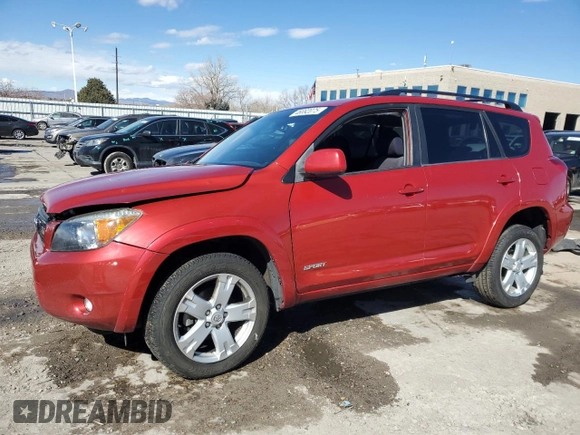 2007 Toyota RAV4 Sport with VIN JTMBK32V476018649, listed as a Copart auction lot 46892075 with 147,539 mi miles and Salvage Title. Bid and sale history available at carsss.com. Image 1.