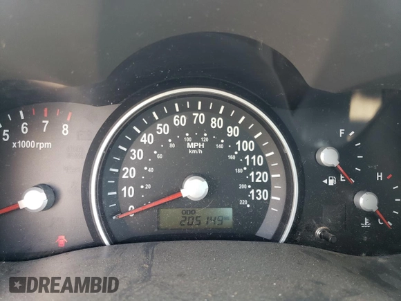 2007 Kia Sedona LX with VIN KNDMB233176190864, listed as a Copart auction lot 77267064 with 205,149 mi miles and Salvage Title. Bid and sale history available at carsss.com. Image 9.