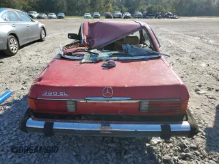 1982 Mercedes-Benz 380 with VIN WDBBA45A5CB014255, listed as a Copart auction lot 76545864 with 168,557 mi miles and Salvage Title. Bid and sale history available at carsss.com. Image 6.
