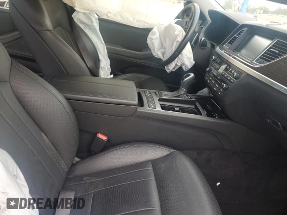 2017 Genesis G80 3.8L with VIN KMHGN4JE5HU204634, listed as a Copart auction lot 50973365 with Not Provided miles and Salvage Title. Bid and sale history available at carsss.com. Image 7.