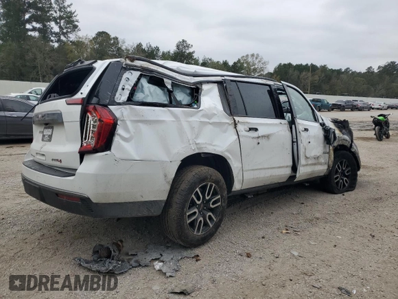 2024 GMC Yukon XL AT4 with VIN 1GKS2HKD1RR385020, listed as a Copart auction lot 82573604 with Not Provided miles and Salvage Title. Bid and sale history available at carsss.com. Image 3.