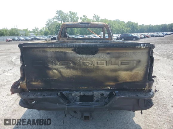 2020 Chevrolet Silverado 3500HD Work Truck with VIN 1GC3YSEY0LF252381, listed as a Copart auction lot 58845434 with 0 mi miles and Salvage Title. Bid and sale history available at carsss.com. Image 6.