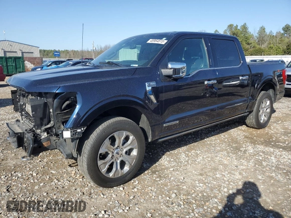 2023 Ford F-150 XL with VIN 1FTFW1ED2PFC11122, listed as a Copart auction lot 48964815 with 49,256 mi miles and Salvage Title. Bid and sale history available at carsss.com. Image 1.