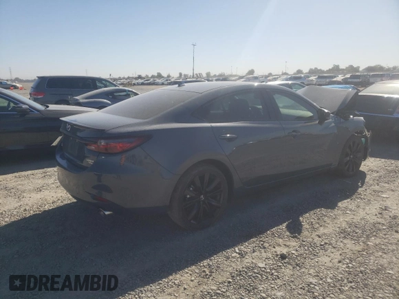 2021 Mazda 6 Grand Touring Reserve with VIN JM1GL1WY1M1617013, listed as a Copart auction lot 76836264 with 38,484 mi miles and Salvage Title. Bid and sale history available at DreamBid. Image 3.