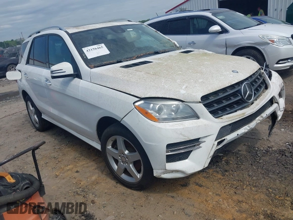 2015 Mercedes-Benz M 350 with VIN 4JGDA5HB8FA555696, listed as a IAAI auction lot 42156465 with 92,660 mi miles and . Bid and sale history available at DreamBid. Image 1.