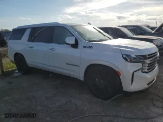2021 Chevrolet Suburban High Country with VIN 1GNSKGKL8MR318850, listed as a Copart auction lot 75041854 with 0 mi miles and Non Repairable. Bid and sale history available at carsss.com. Image 4.
